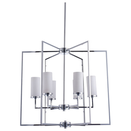 Pasargad Home Riva Collection Metal and Glass Chandelier Lights