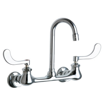 Chicago Faucets 631-ABCP 2.2 GPM Double Handle Wall Mounted - Chrome