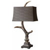 Stag Horn Dark Table Lamp