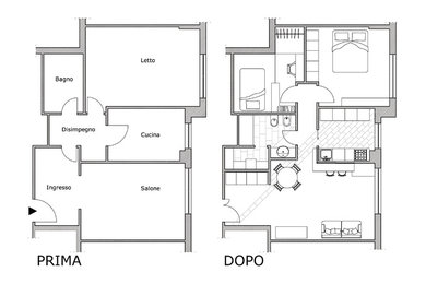 Progetto Sistemazione di un Appartamento a Roma in zona Appia Nuova