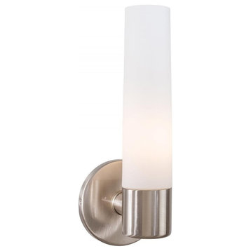 George Kovacs Saber 1-Light Wall Sconce P5041-084, Brushed Nickel