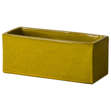 Window Box Planter, Mustard Yellow