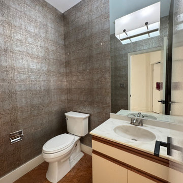 The Black, White, & Gold Powder Room