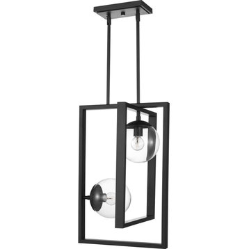Atwell Collection Black 2-Light Pendant