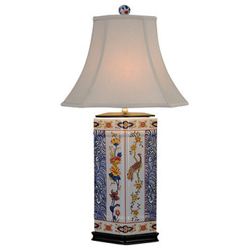 Peacock Porcelain Table Lamp