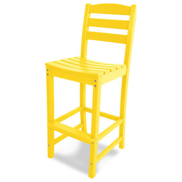 POLYWOOD La Casa Cafe Bar Side Chair, Lemon