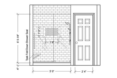 Master Bathroom Space Plan & Elevations