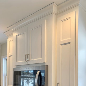 Lake House Kitchen With Ivory and Capri Blue Accents