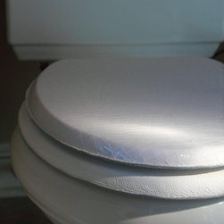 Royal Throne - Leather Wrapped Toilet Seat - Bath Products