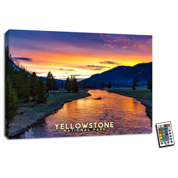 Yellowstone 18x24 Illuminated LED Wall Art