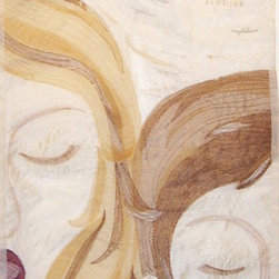 Textile Art Spoken Words, Silent Words - Mixed Media Art