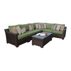 Luxurious Barbados 6 Piece Outdoor Wicker Furniture Set 06c Patio Lounge Chaise Bargain