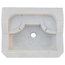 White Marble 2-Tier Bathroom Sink