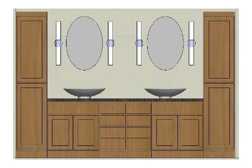 Aligning Sinks Off Center Of Base