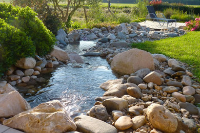 Aménagement d'un jardin.