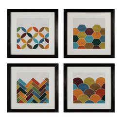 Sterling Industries Custom Geometric I- IV Framed Art - Products