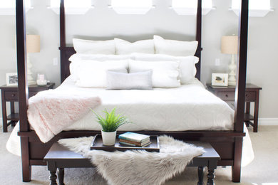 Example of a cottage bedroom design in Seattle