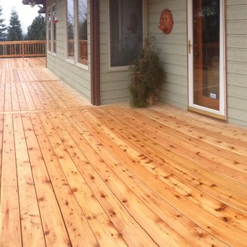 Oregon city cedar deck