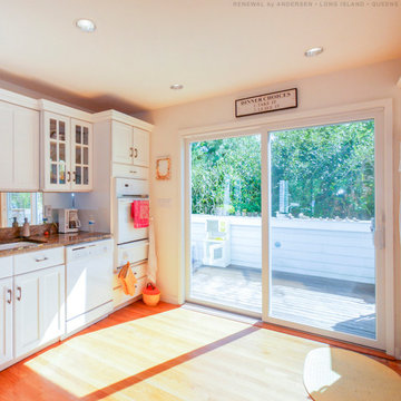 New Sliding Glass Doors in Fantastic Kitchen - Renewal by Andersen Fire Island a
