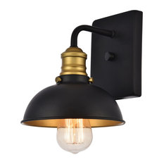 Elegant Lighting LD8004W7 Anders 1 Light 8-5/16" Tall Wall Sconce - Black /