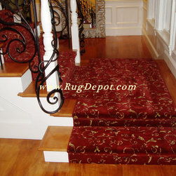 Kane Carpet Red Floral - Area Rugs