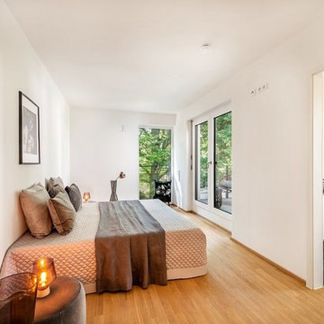 leere Penthouse-Wohnung wird ein modernes "Zuhause"