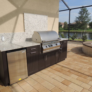 Weatherproof Polymer Cabinetry in Southwest FloridaOutdoor Kitchen - Naples, Fl