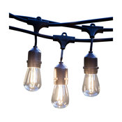 Hanging-Socket Outdoor LED String Lights, 48'