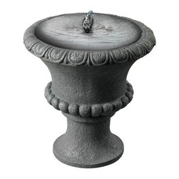 Garden Urn Solar Table Top Fountain - Outdoor Fountains And Ponds