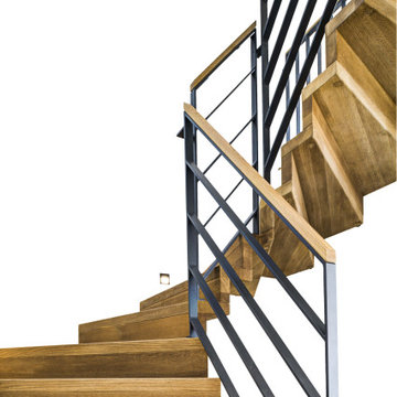 Treppenprojekt 3: Faltwerktreppe mit LED-Beleuchtung