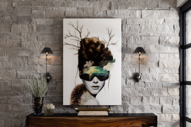Example of a trendy home design design in Phoenix