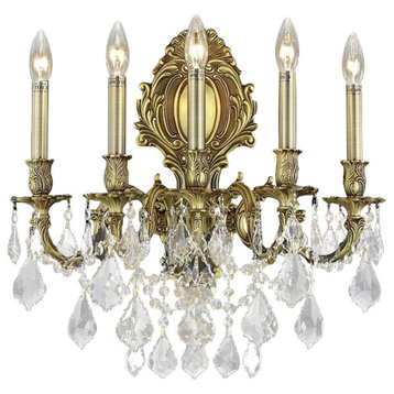 9605 Monarch Collection Wall Sconce, Clear, Royal Cut