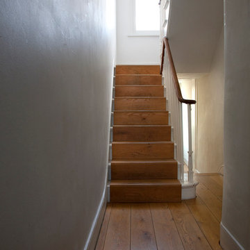 Minimal Stairway & Hallway, London Apartment