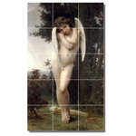 Picture-Tiles.com - William Bouguereau Angels Painting Ceramic Tile Mural #58, 36"x60" - Mural Title: Lamour Mouille