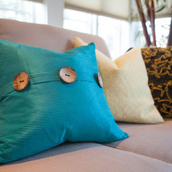 "The Bachelor" Pad Makeover | Living Room | Encinitas - Decorative Pillows