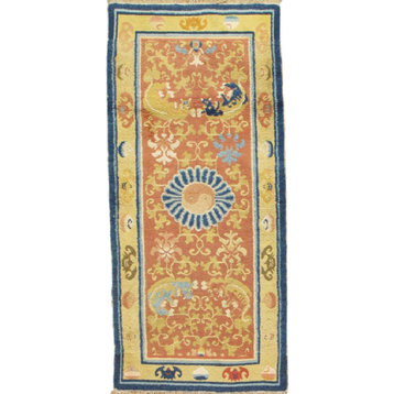 Pasargad Art Deco Collection Hand-Knotted Wool Area Rug, 2'6"x5'10"