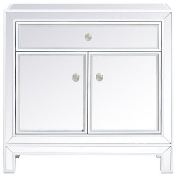 Elegant MF71034WH 29" Mirrored Cabinet, White