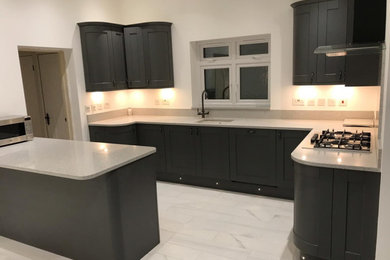 Photo of a contemporary kitchen in Surrey.
