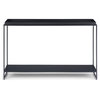Simpli Home Garner Industrial 47 " Metal Tray Top Console Table in Black