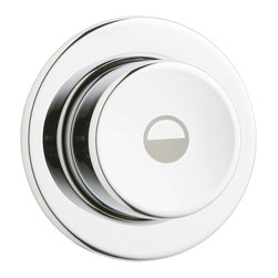 Geberit Polished Chrome Dual Flush Pneumatics Flush Plate - Bathroom Fixtures