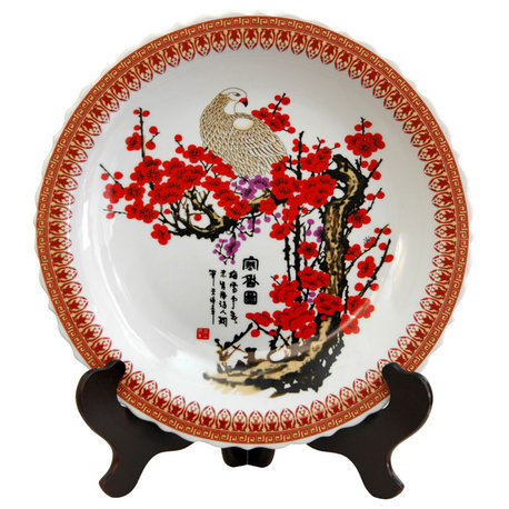 14" Cherry Blossom Porcelain Plate