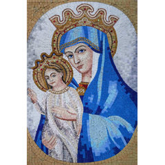 The Holy Trinity Glass Mosaic Artwork