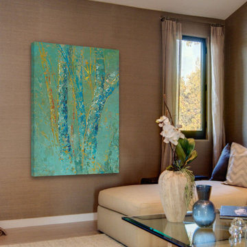 "Tree Mist One" Painting Print on Wrapped Canvas