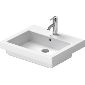 Duravit Vero Drop-In Bathroom Sink 03155500001 White WonderGliss