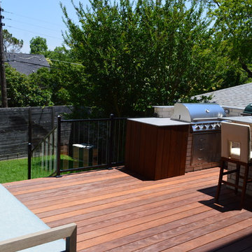 Custom Ipe Hardwood Deck & Outdoor Kitchen in Dallas, TX