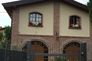 Portone Carrabile in Ferro rivestito in legno