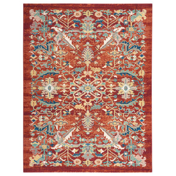 Nourison Parisa French Country Bordered Brick 8'x10' Area Rug