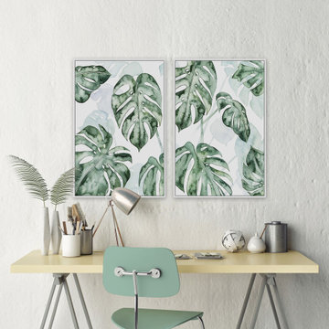 Split Leaf III Diptych