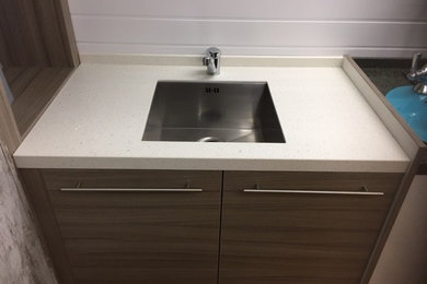 Undermounted sink with Maxtop Quartz