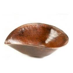 Premier Copper 17&Prime; Free Form Hand Forged Old World Copper Vessel Sink PVSHELL17 - Bathroom Sinks